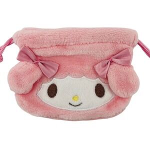 Sanrio My Sweet Piano Plush Drawstring Pouch Pink Mini Bag NWT Japan Exclusive